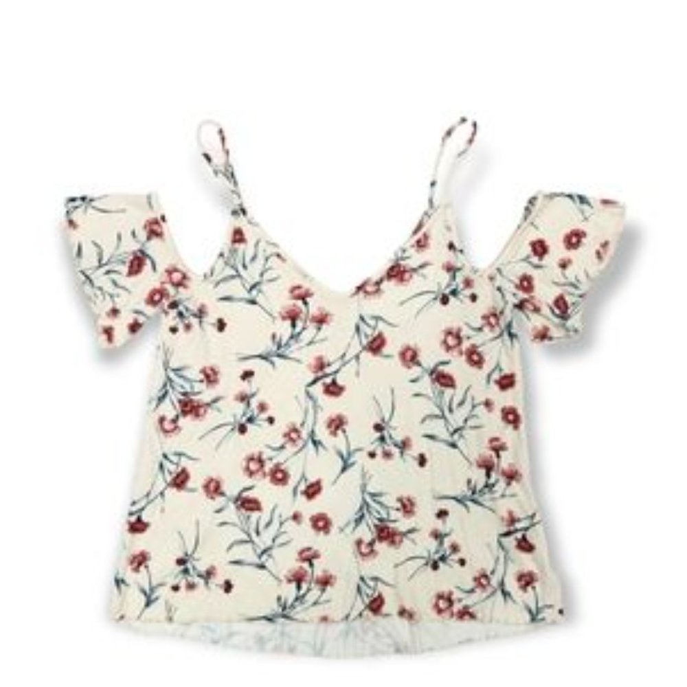 American Eagle Soft & Sexy Off The Shoulder Floral Top, Women's Size Small